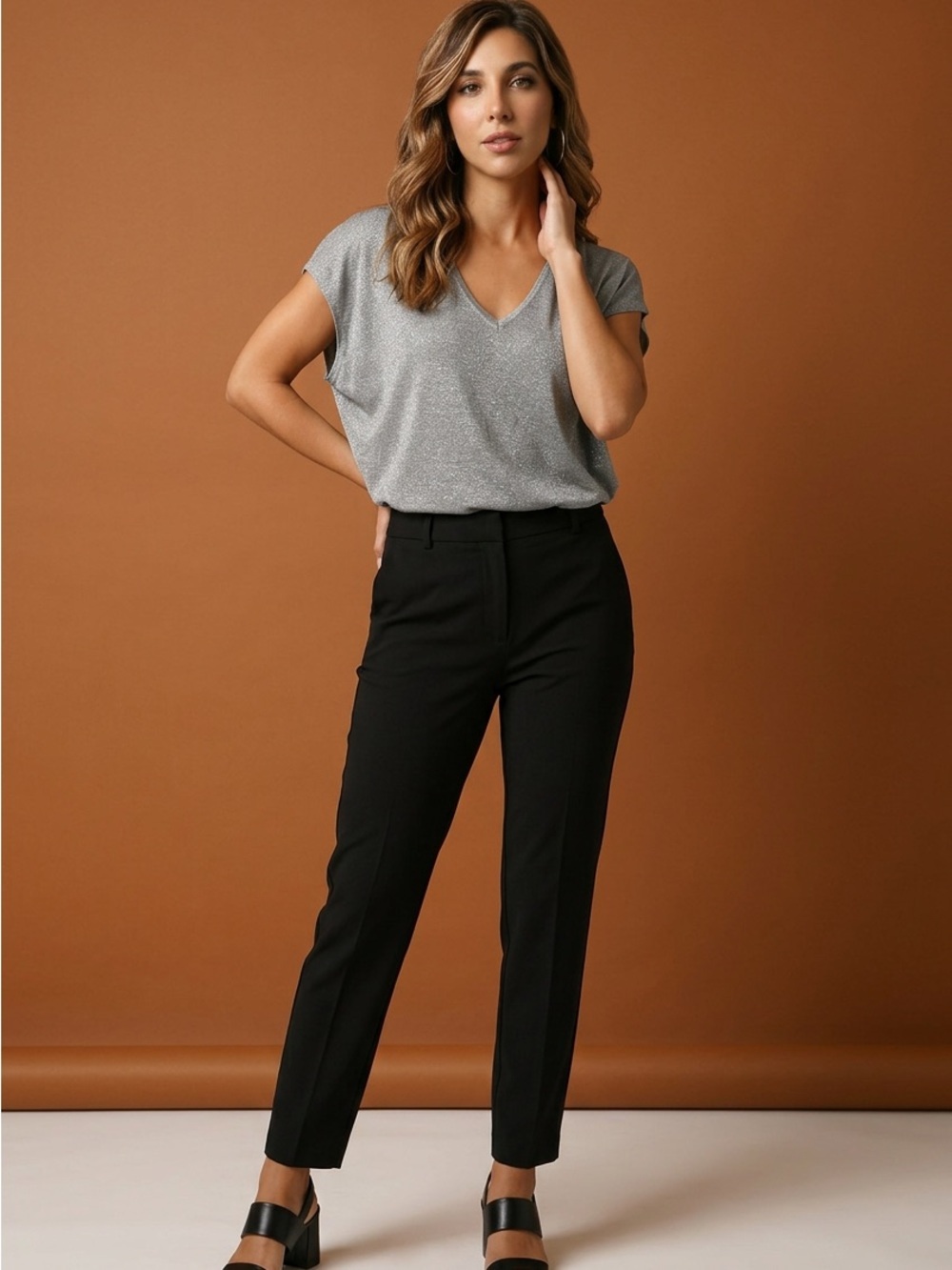 Whbm Dolman Gray Casual Shirt